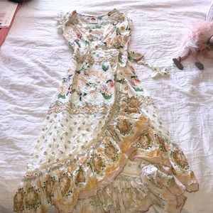 farm rio tea rose wrap dress